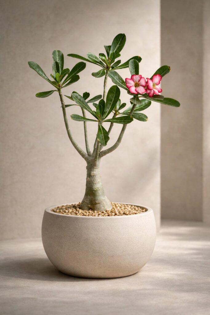 Adenium obesum collector specimen prepared for SUCCULON editorial use