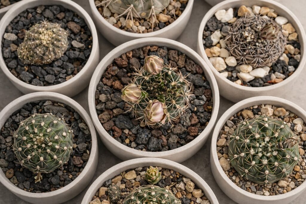 Collector cactus and succulent selection for SUCCULON editorial use