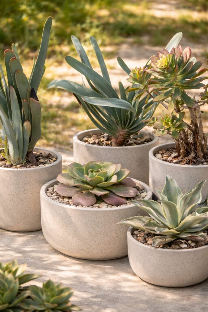 Collector cactus and succulent selection for SUCCULON editorial use